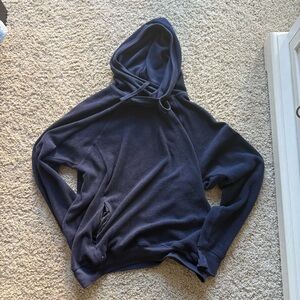 Fuzzy Navy Alo Sherpa Hoodie